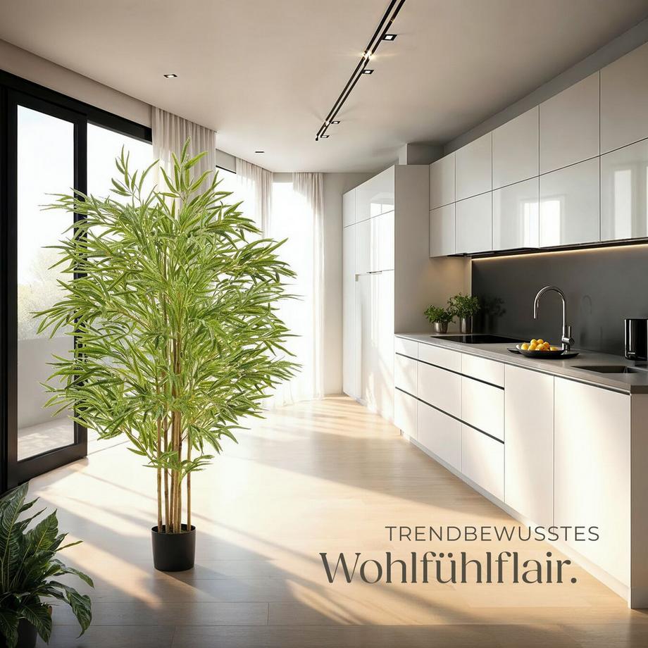 Tectake Albero di bambù artificiale Bambosa Varie misure  