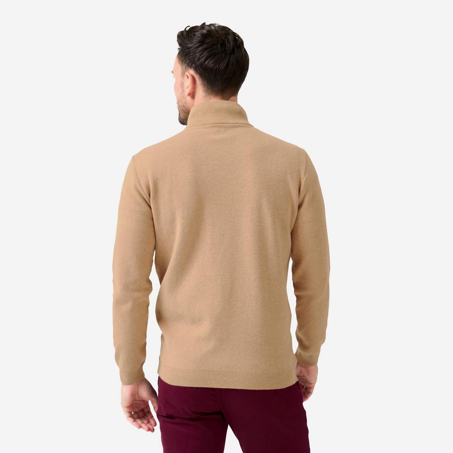INESIS  Pullover golf uomo 1/2 zip cotone 