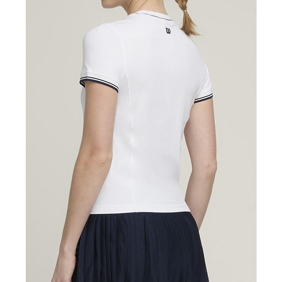 Wilson  T-shirt sans couture Team Femme Blanc 
