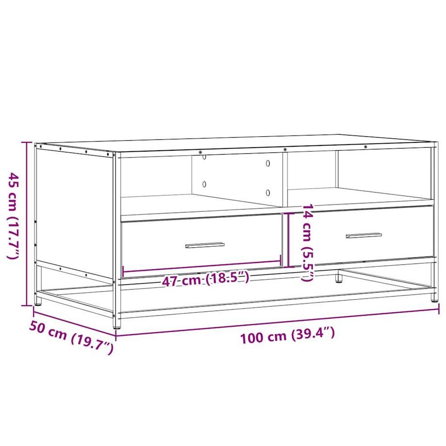 VidaXL Couchtisch holzwerkstoff  