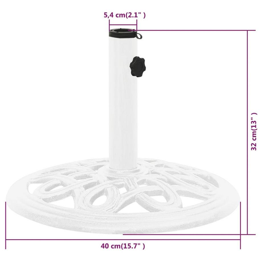 VidaXL Base de parasol fonte  