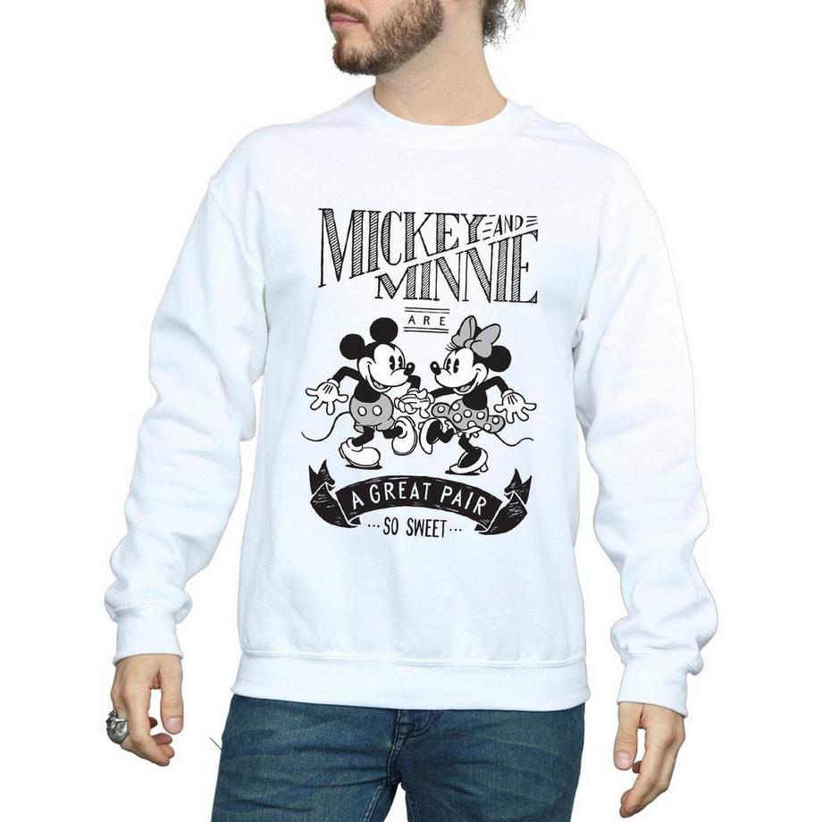 Disney Mickey et Minnie Mouse Sweatshirt Imprimé  