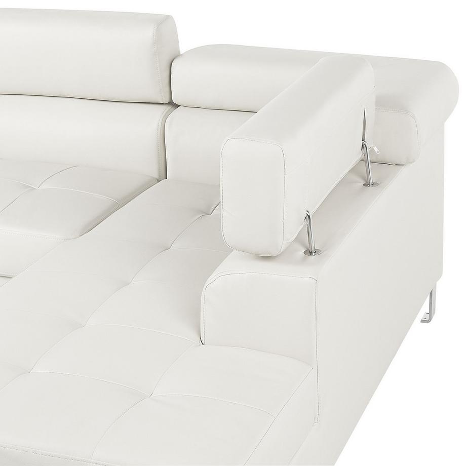 Beliani Canapé d'angle en Cuir PU  NORREA  