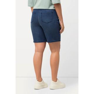 Ulla Popken  Jeansbermuda Mandy, 5-Pocket-Form, Komfortbund 