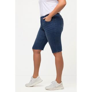 Ulla Popken  Jeansbermuda Mandy, 5-Pocket-Form, Komfortbund 