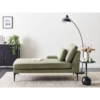 Beliani Chaise longue côté droit en Polyester Minimaliste EWRON  