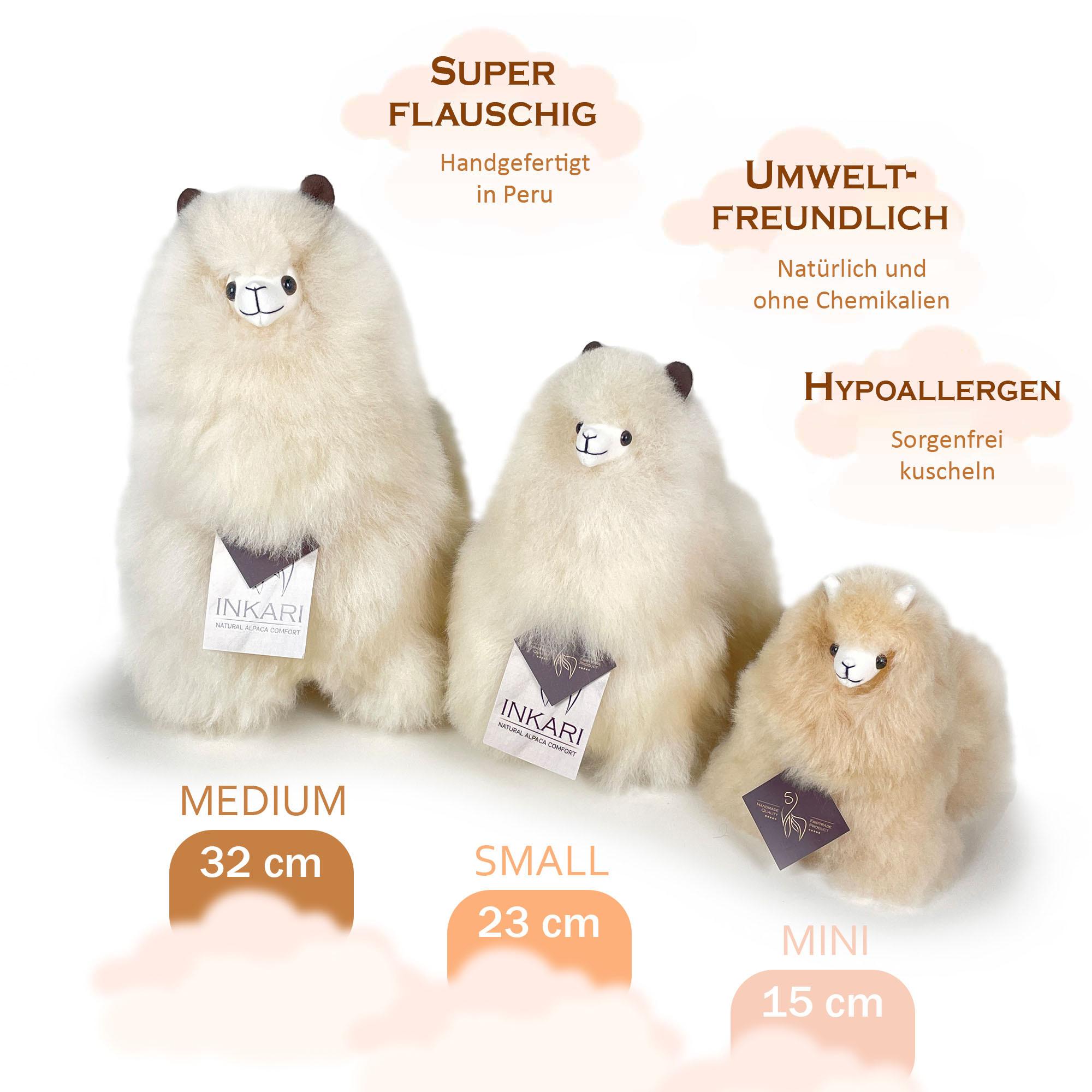 Inkari  Peluche Alpaga Mini (15 cm) - Blonde 