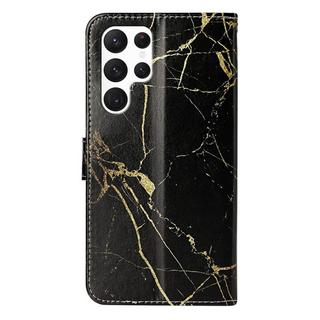 Cover-Discount  Galaxy S24 Ultra - Leder Etui Hülle Marble 