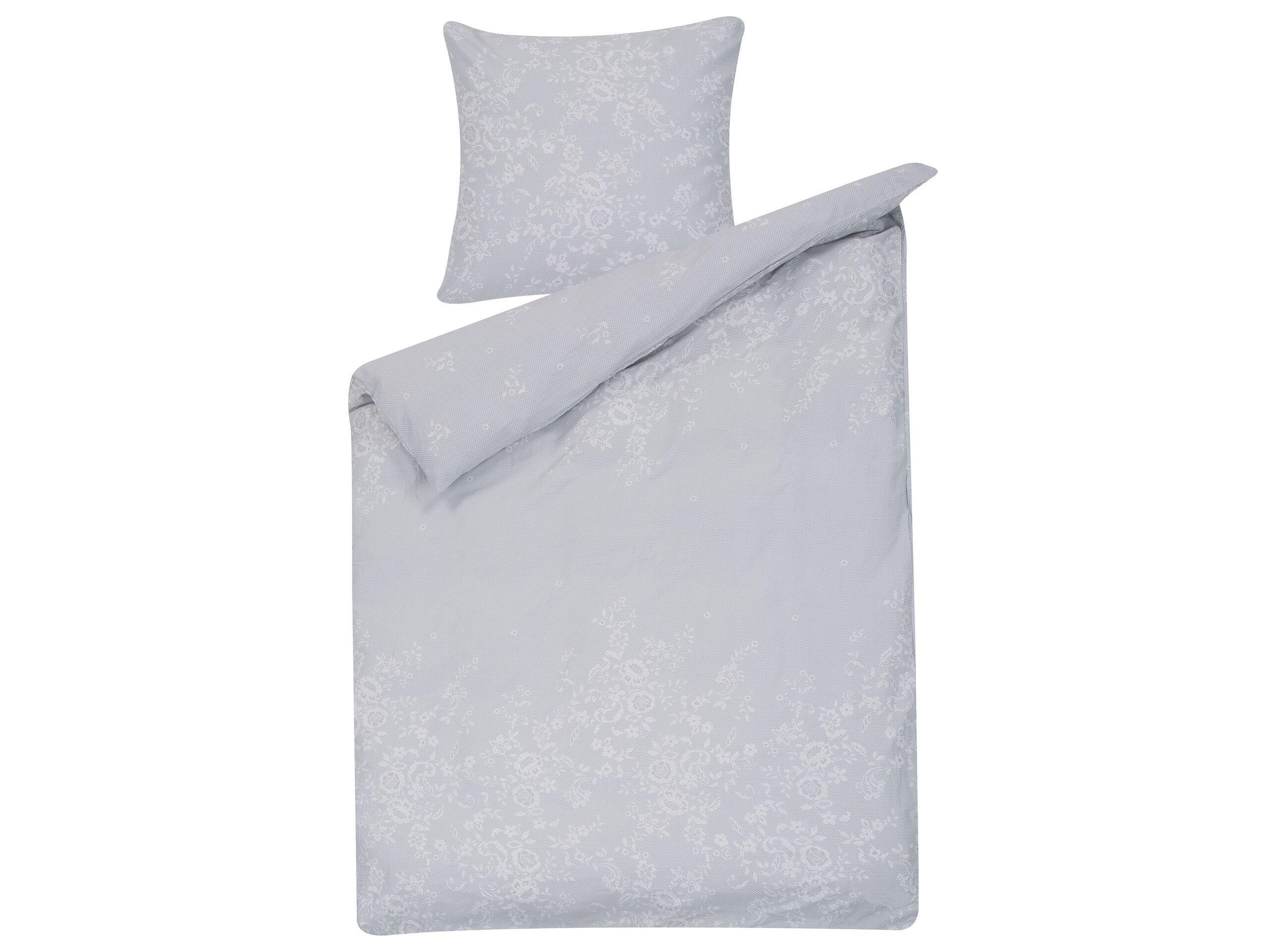 Beliani Morningside Set Copripiumino in Raso di Cotone Classico  