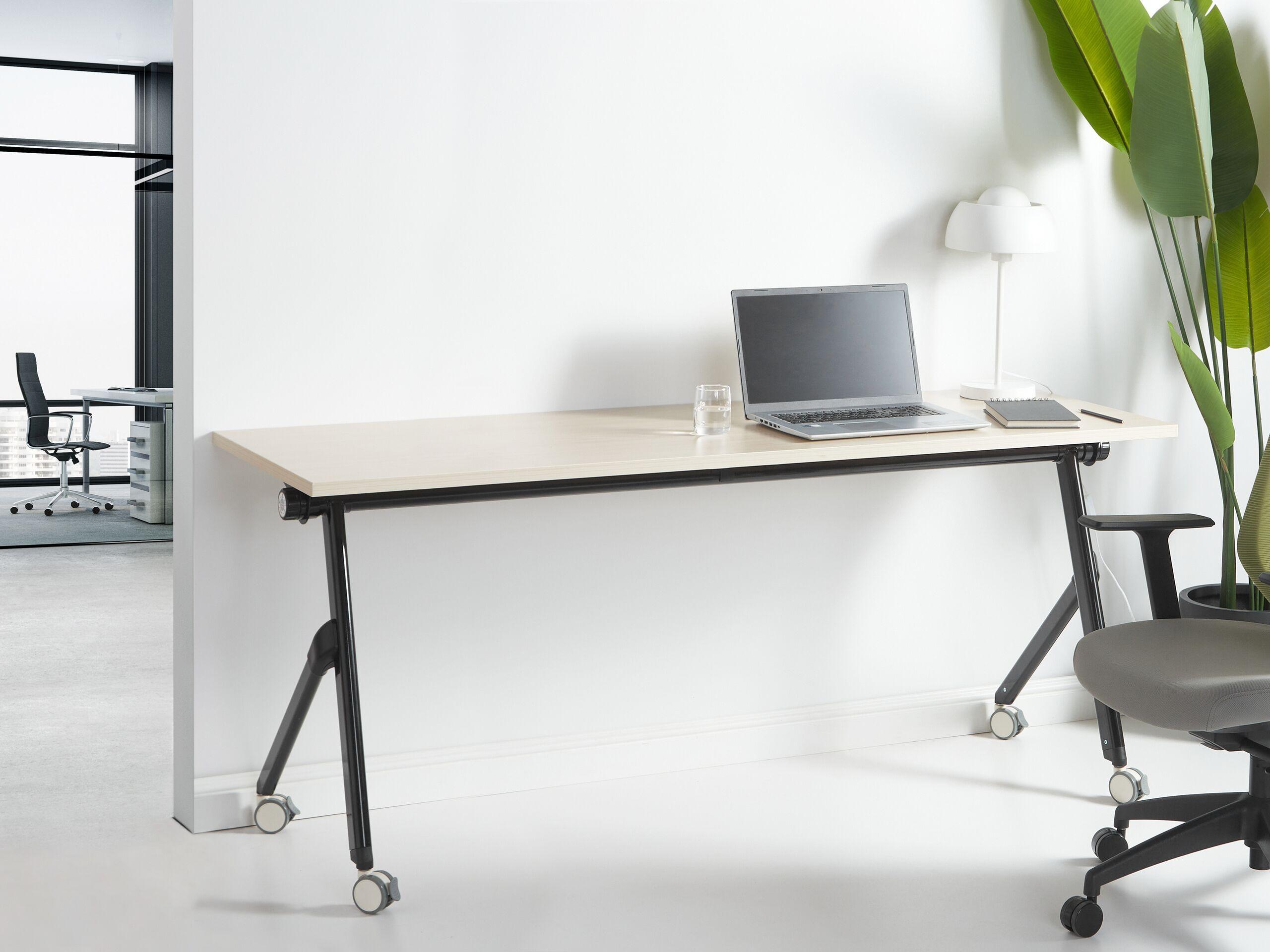 Beliani Bureau pliable en Acier Moderne BENDI  