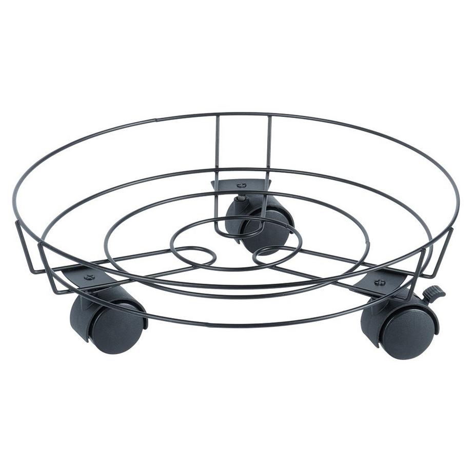 ProGarden  Pot de fleurs pratique et robuste sur roulettes avec blocage des roulettes 