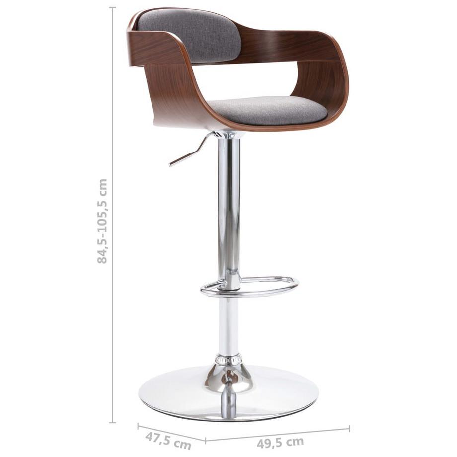 VidaXL Chaise de bar tissu  