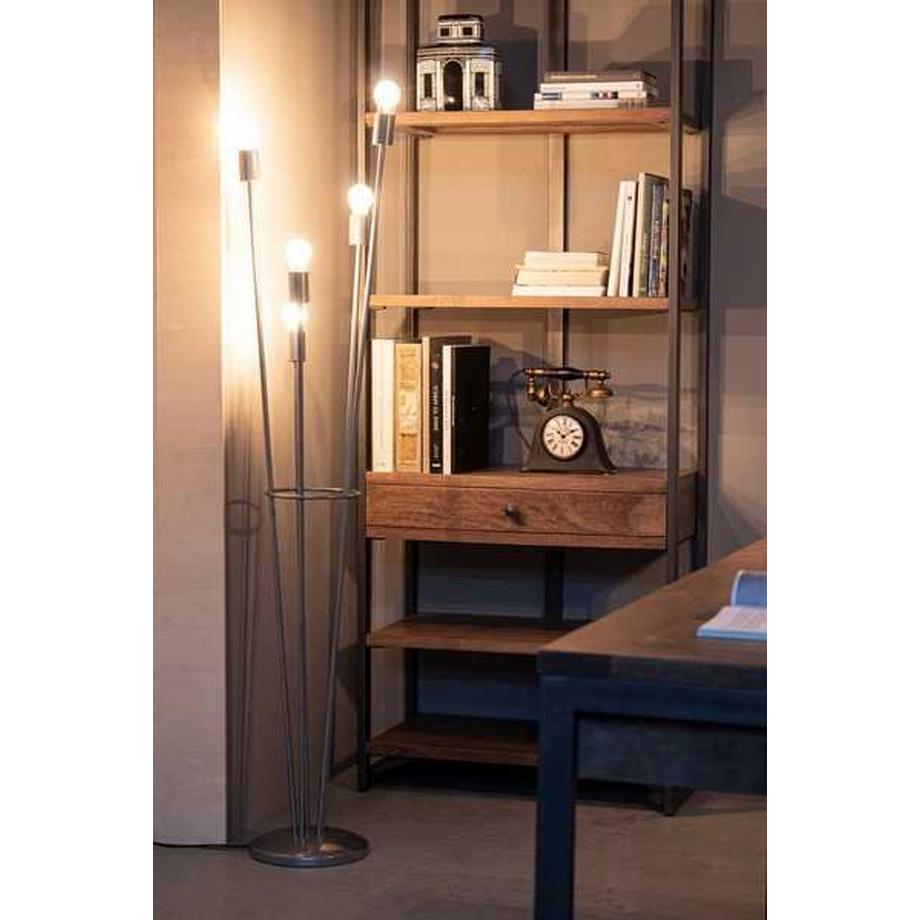 mutoni Lampadaire Fiaccola argent hauteur 155  