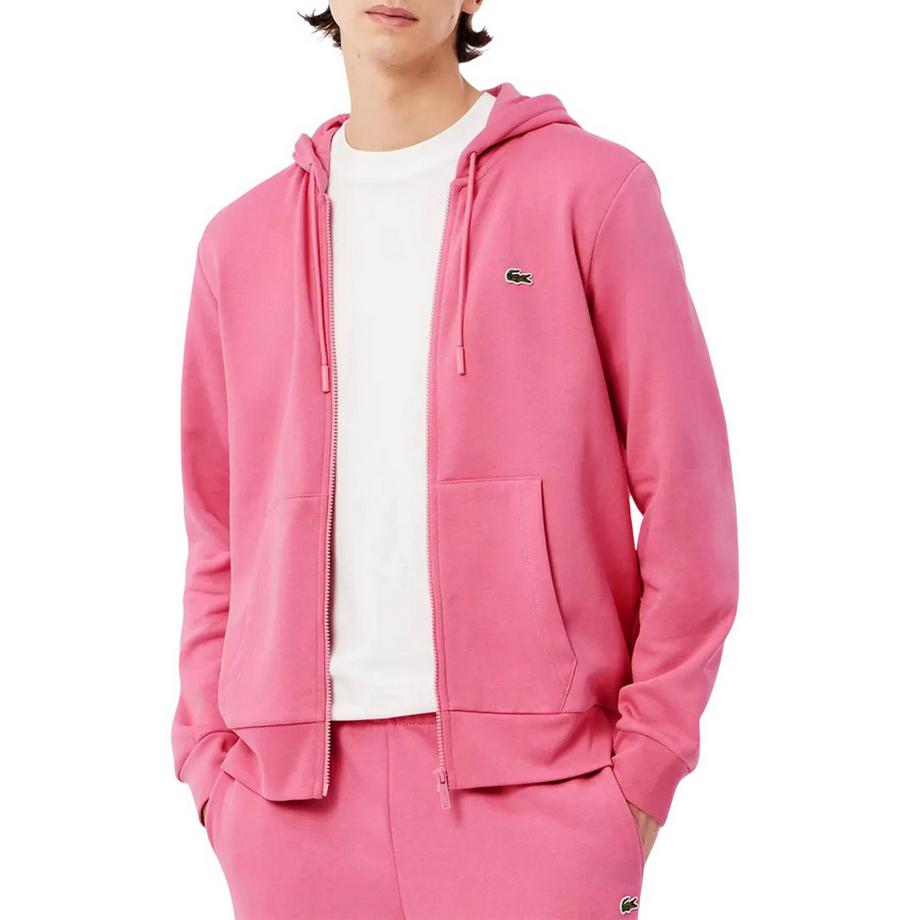 LACOSTE Veste À Capuche Fermeture Éclair Intégrale Jersey  