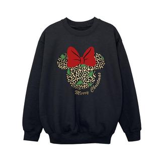 Disney  Sweat MINNIE MOUSE LEOPARD CHRISTMAS 