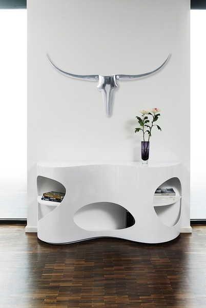 mutoni Buffet 150x40x75cm blanc  