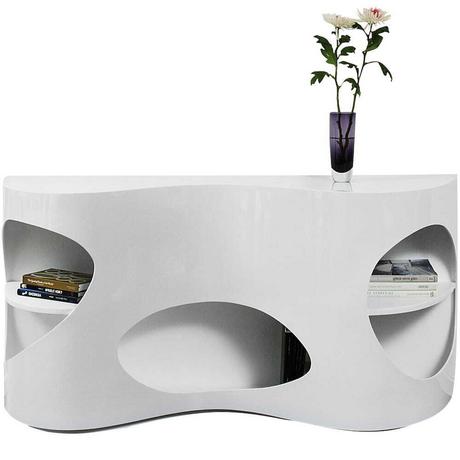 mutoni Sideboard 150x40x75cm blanc  