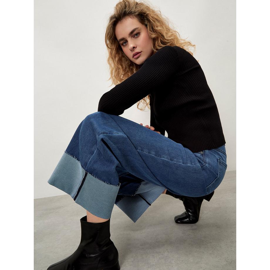 APRICOT Ikeda Jean Court Jambes Larges  