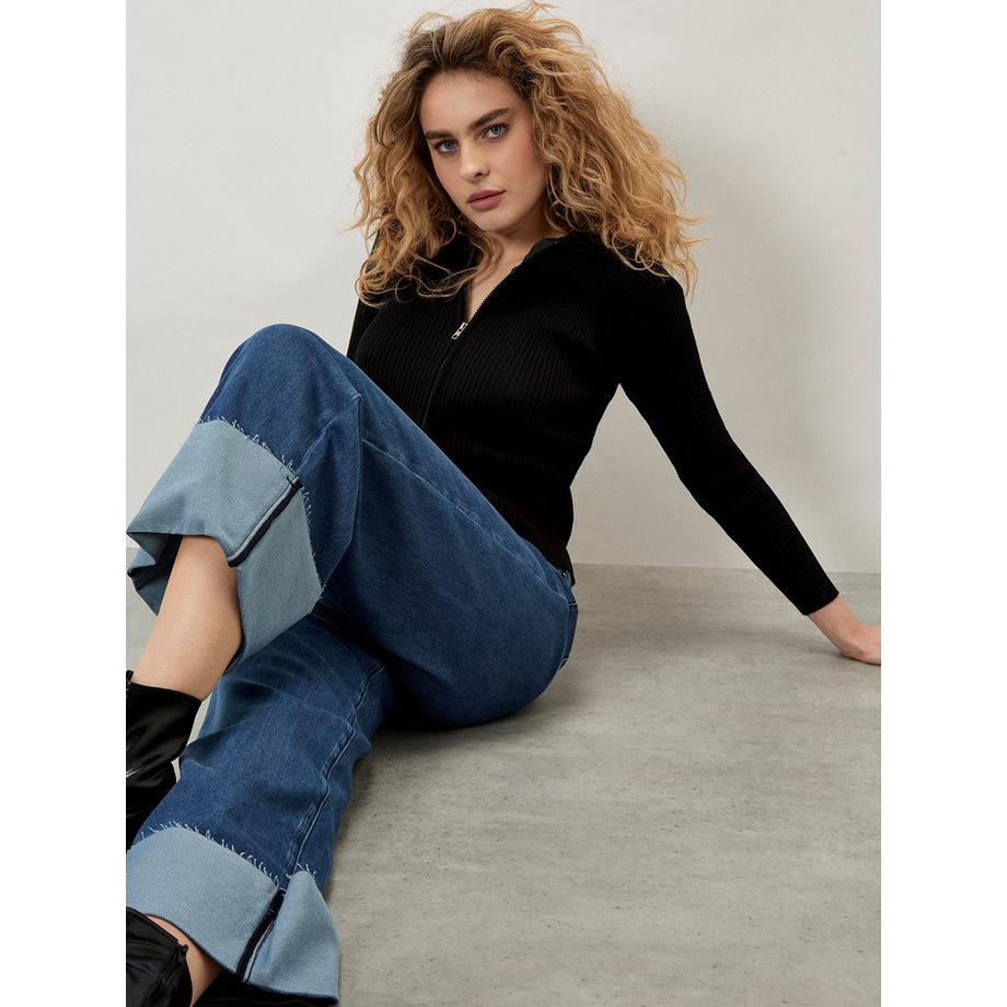 APRICOT Ikeda Jean Court Jambes Larges  