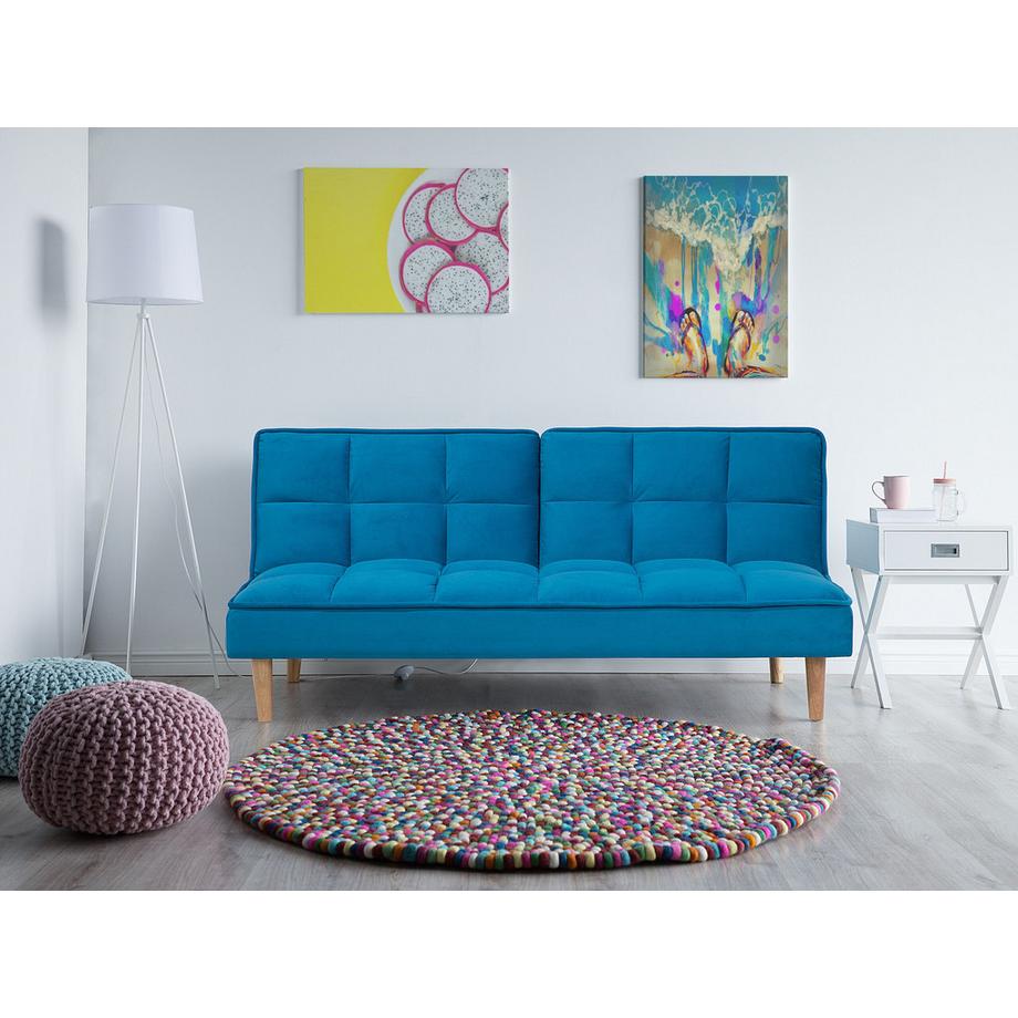 Beliani Schlafsofa aus Stoff  SILJAN  