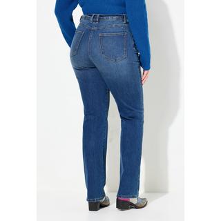 Ulla Popken  Jeans modello Mary con taglio della gamba ampio e cinque tasche 