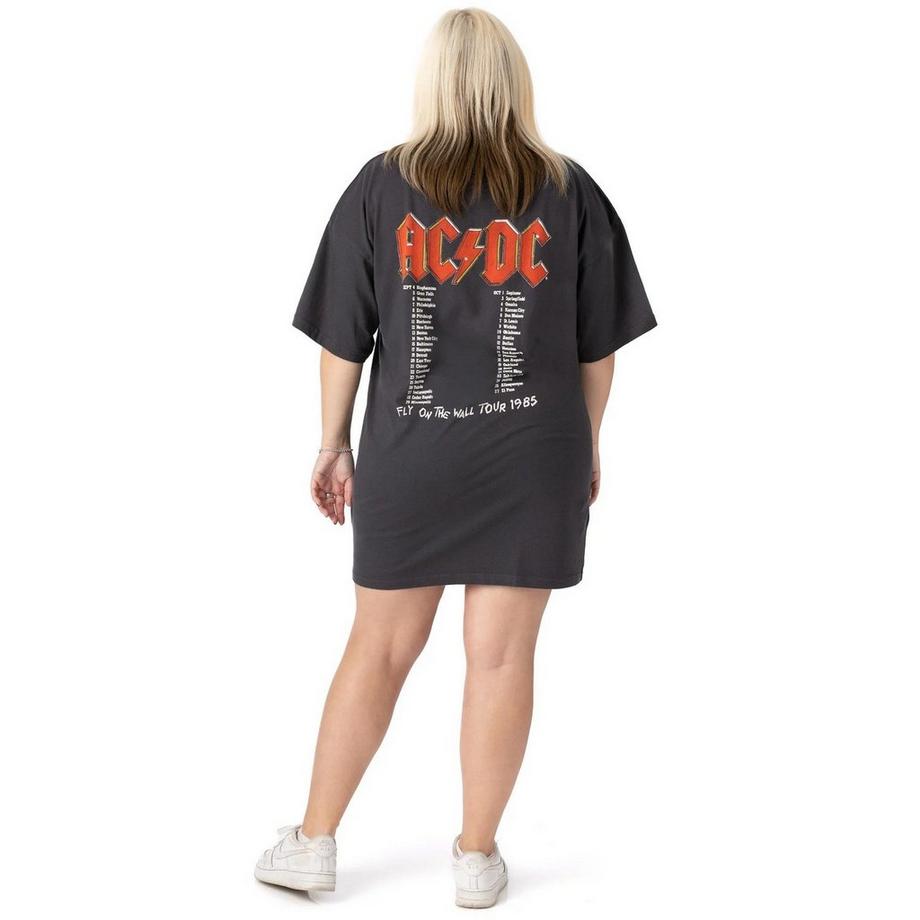 AC/DC ACDC Logo Oversized T-Shirt Kleid  