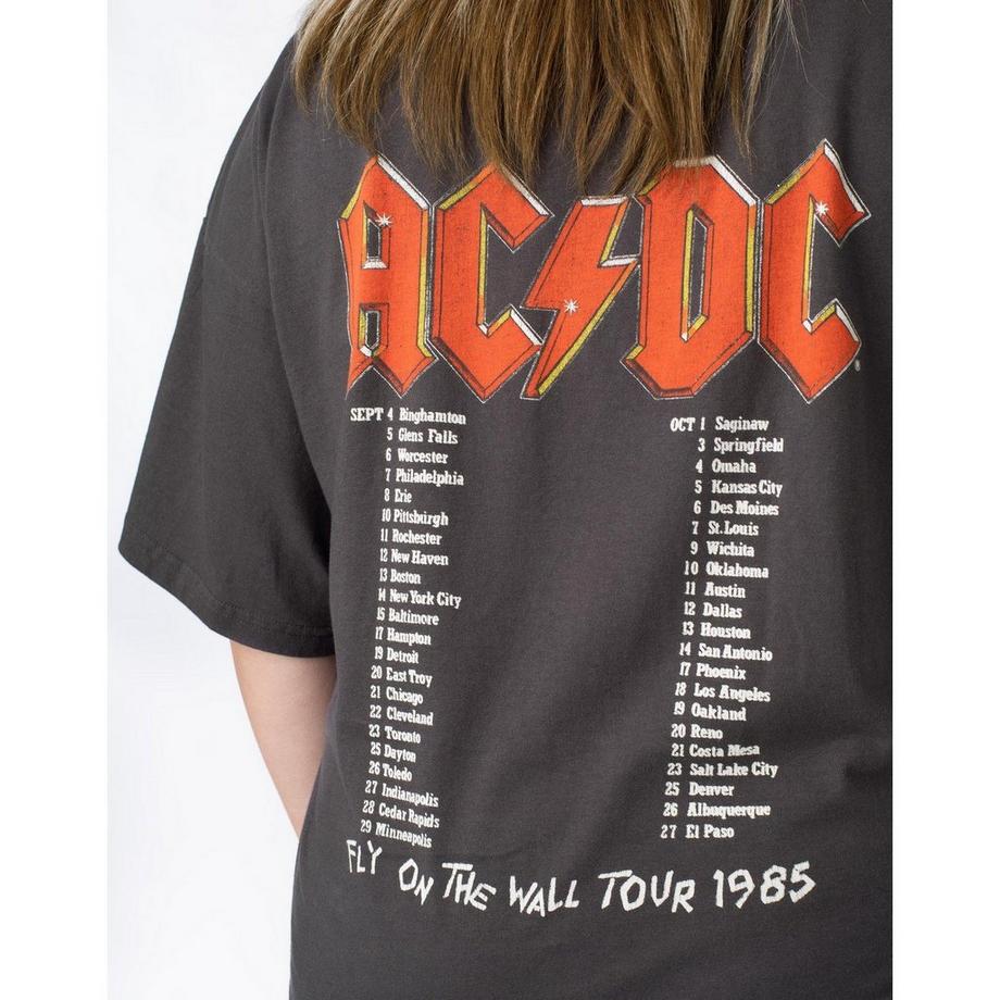 AC/DC ACDC Logo Oversized T-Shirt Kleid  