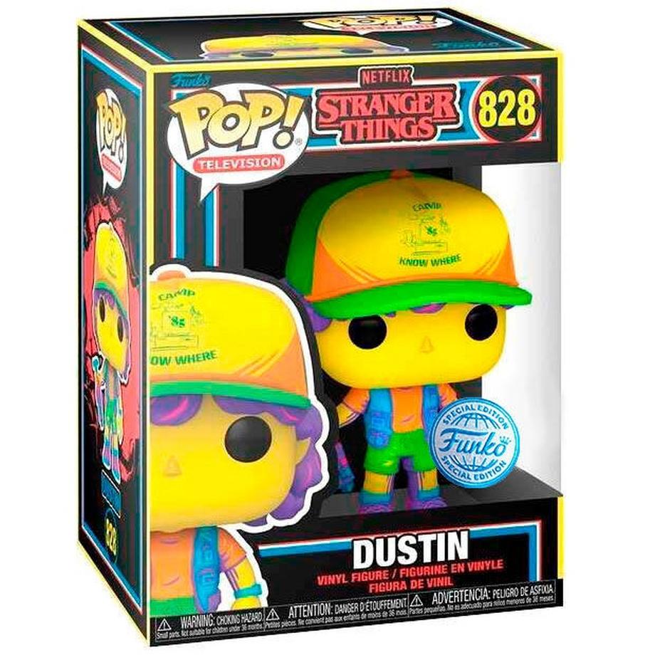 Funko  POP-Figur Stranger Things Dustin in Beef Black Light Exklusiv 