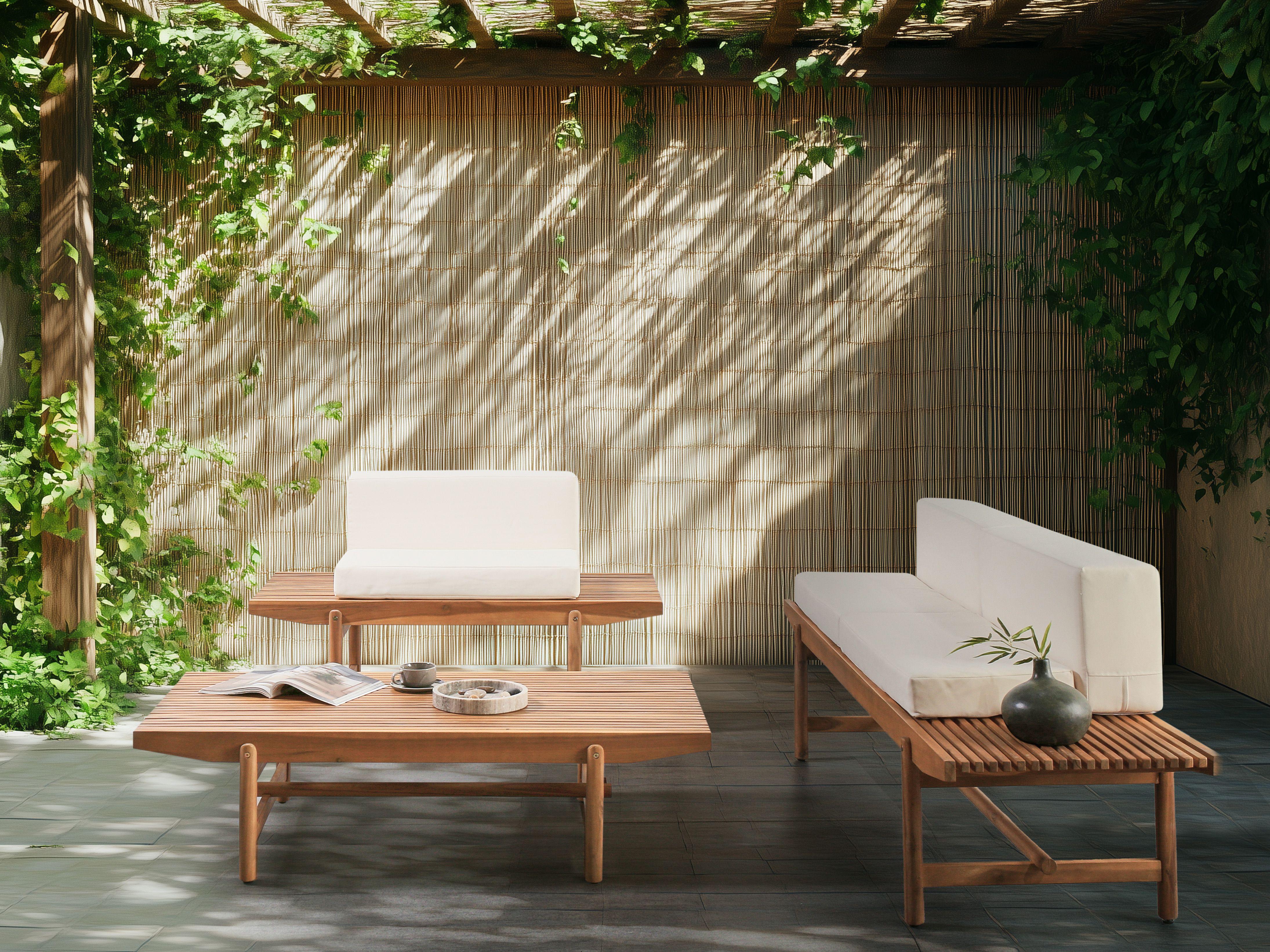 Beliani Salotto da giardino en Legno d'acacia Rustico GIAVENO  