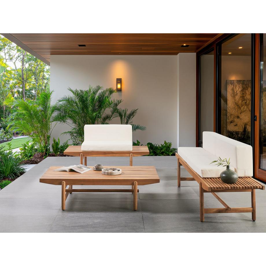 Beliani Lounge Set aus Akazienholz Rustikal GIAVENO  