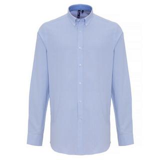 PREMIER Camicia a Maniche Lunghe a Righe con Colletto Button Down  