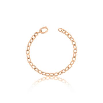 Bracelet forçat en or rose 750 20cm, 6mm