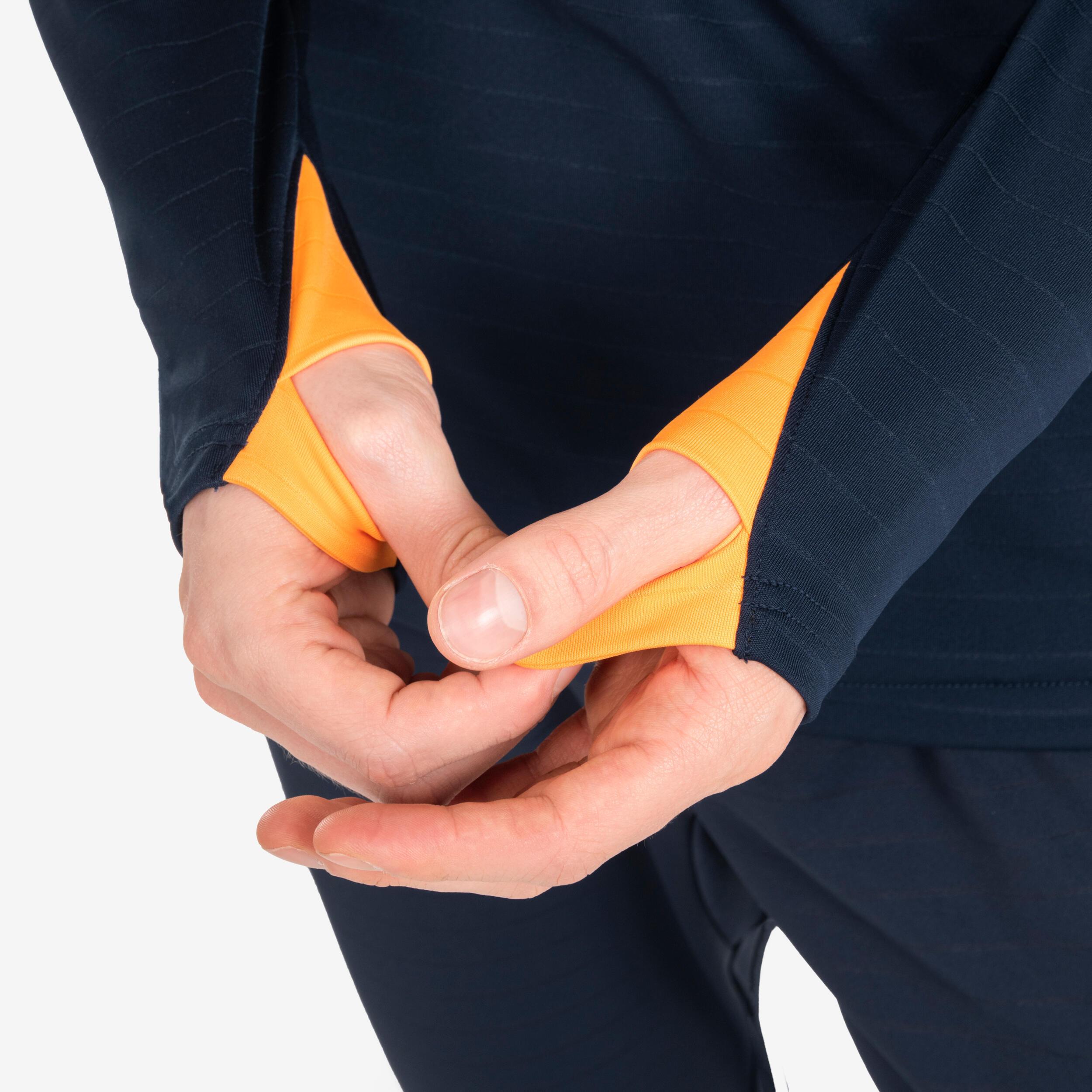 KIPSTA  Felpa uomo calcio mezza zip poliestere 