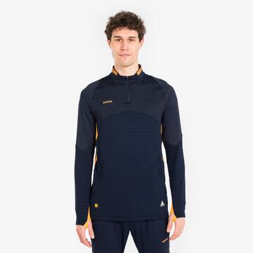 Felpa uomo calcio mezza zip poliestere