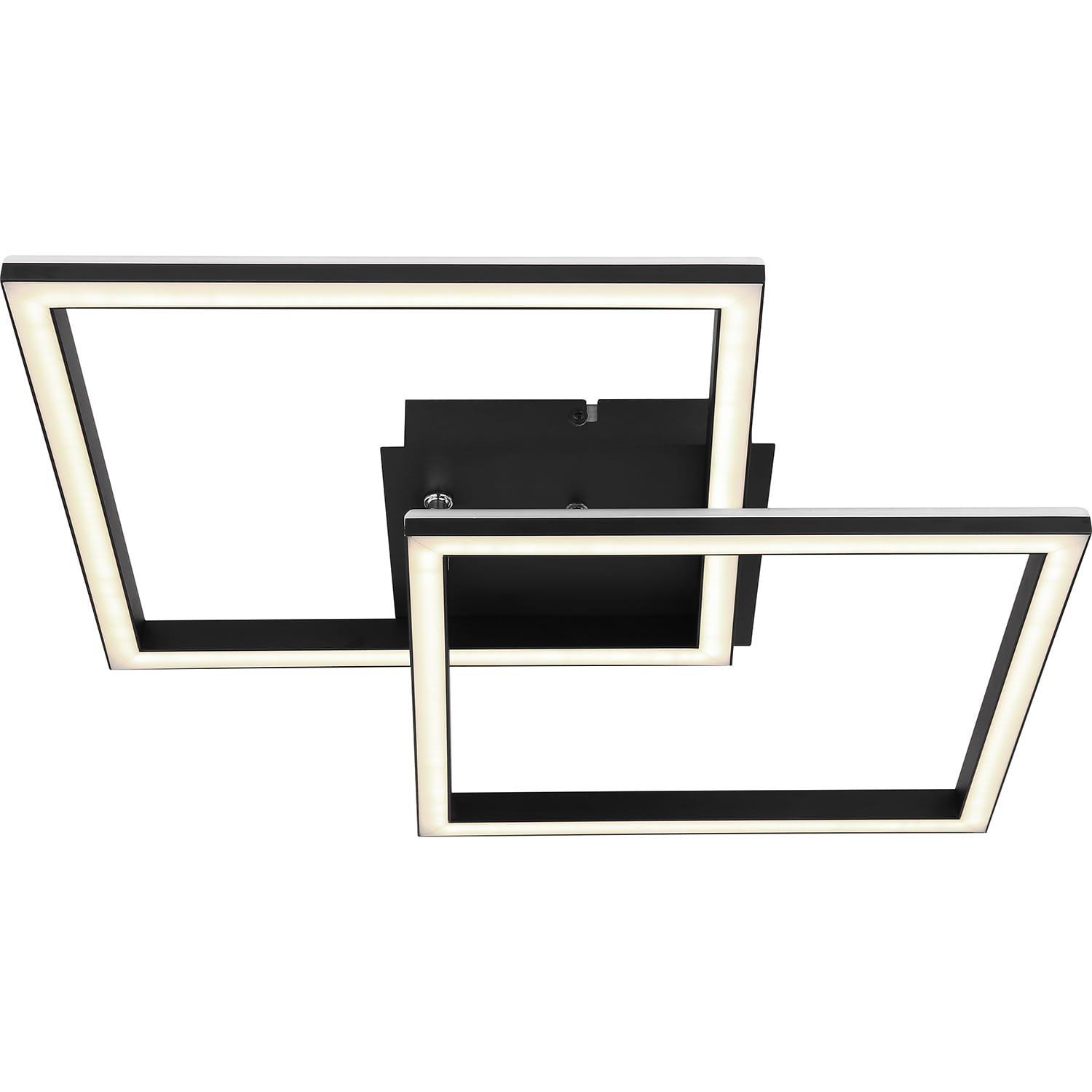 mutoni Lampada da soffitto Jepp in metallo nero opale LED  