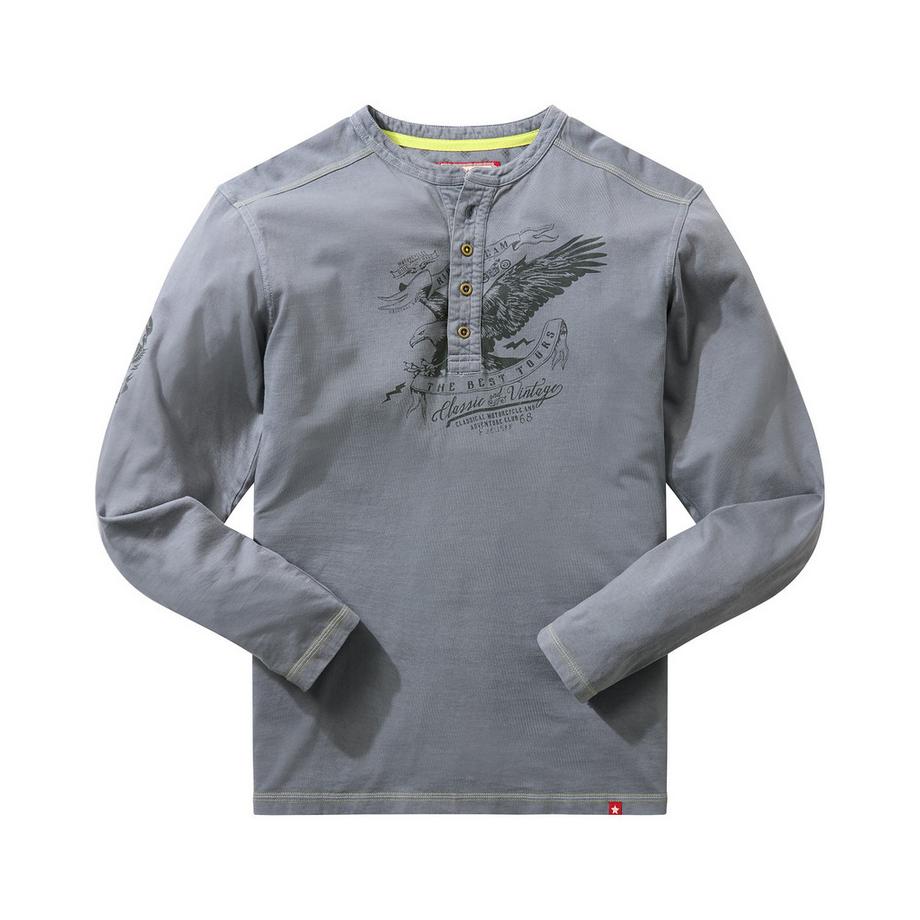 Joe Browns Maglia Henley Maniche Lunghe Motivo Aquila  