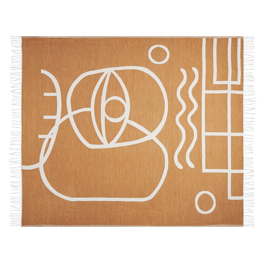 Beliani Coperta in Acrilico Boho PALHI  