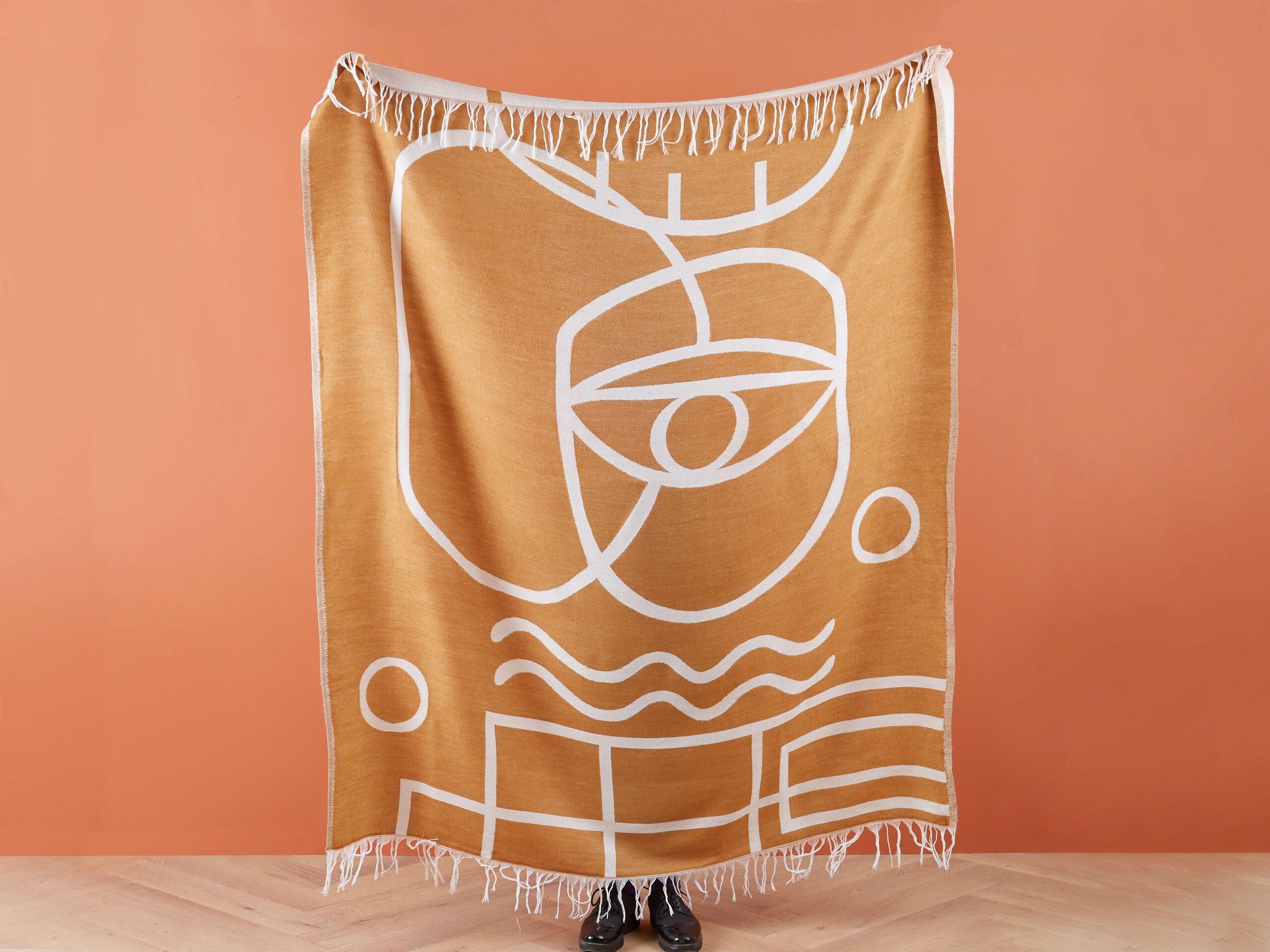 Beliani Couverture Douillette en Acrylique Boho PALHI  