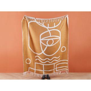 Beliani Couverture Douillette en Acrylique Boho PALHI  