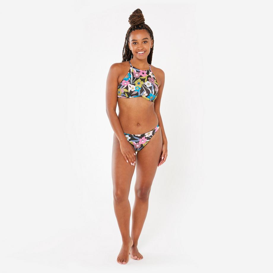 DECATHLON Top bikini Andrea con motivo floreale e scollo all'americana  