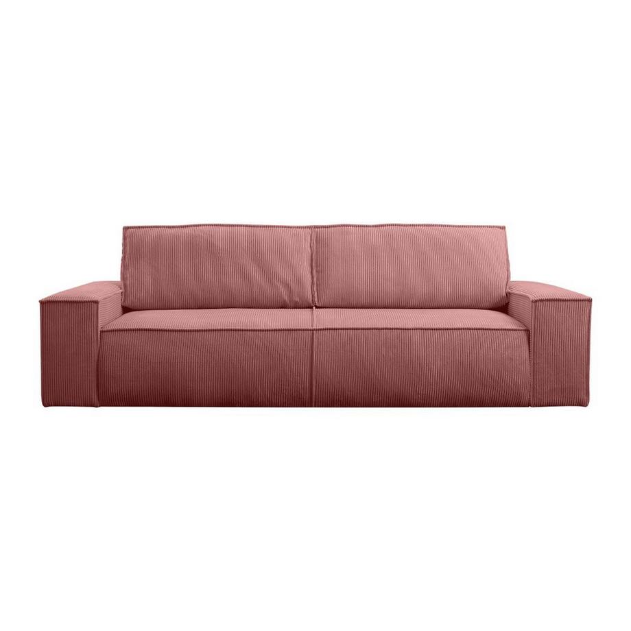 PASCAL MORABITO Schlafsofa 4-Sitzer - Cord - Rosa - AMELIA  
