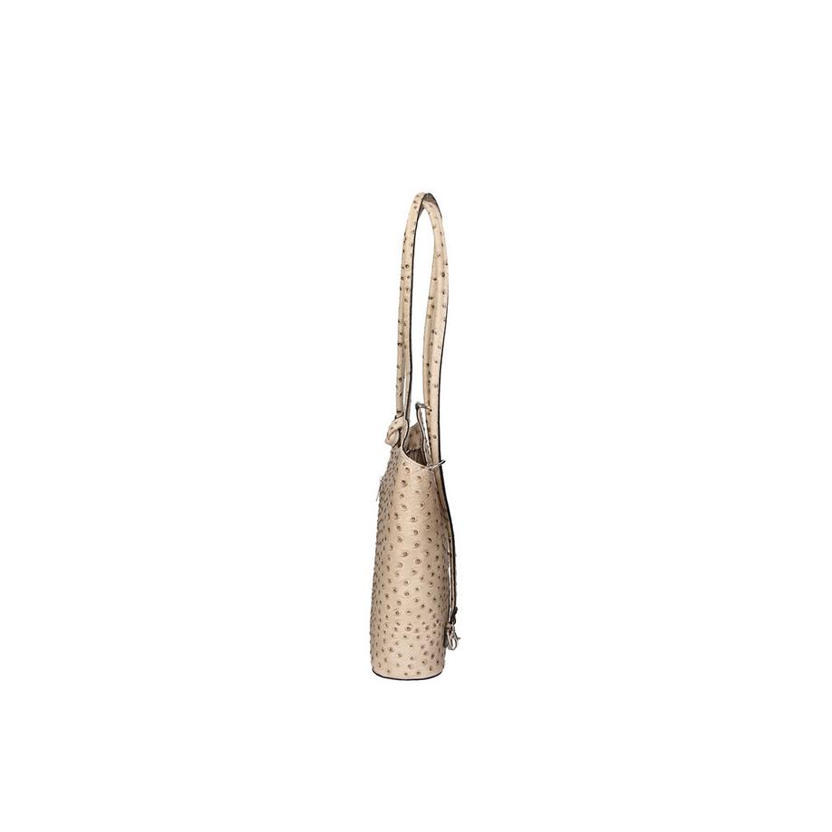 Gave Lux Sac à dos convertible en cuir imprimé autruche  