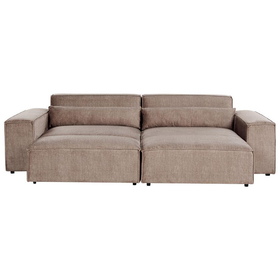 Ecksofa mit Ottomane aus Stoff  HELLNAR