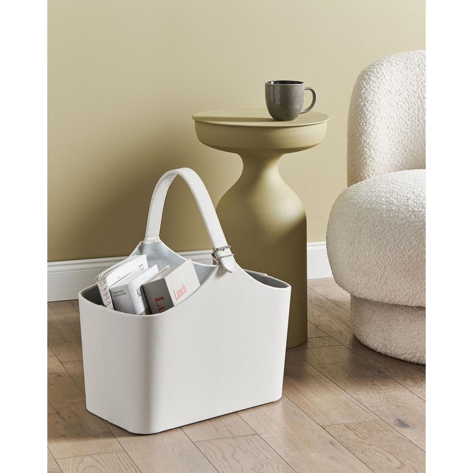 Beliani Korb, Büroaccessoires en Pelle sintetica Classico ELAM  