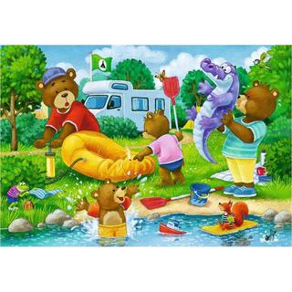 Ravensburger  Puzzle Familie Bär geht campen (2x24) 