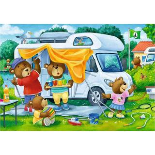 Ravensburger  Puzzle Familie Bär geht campen (2x24) 