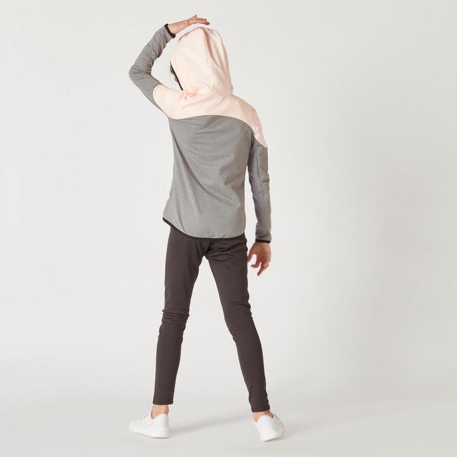 DOMYOS  Legging chaud fille synthétique respirant - S500 noir 