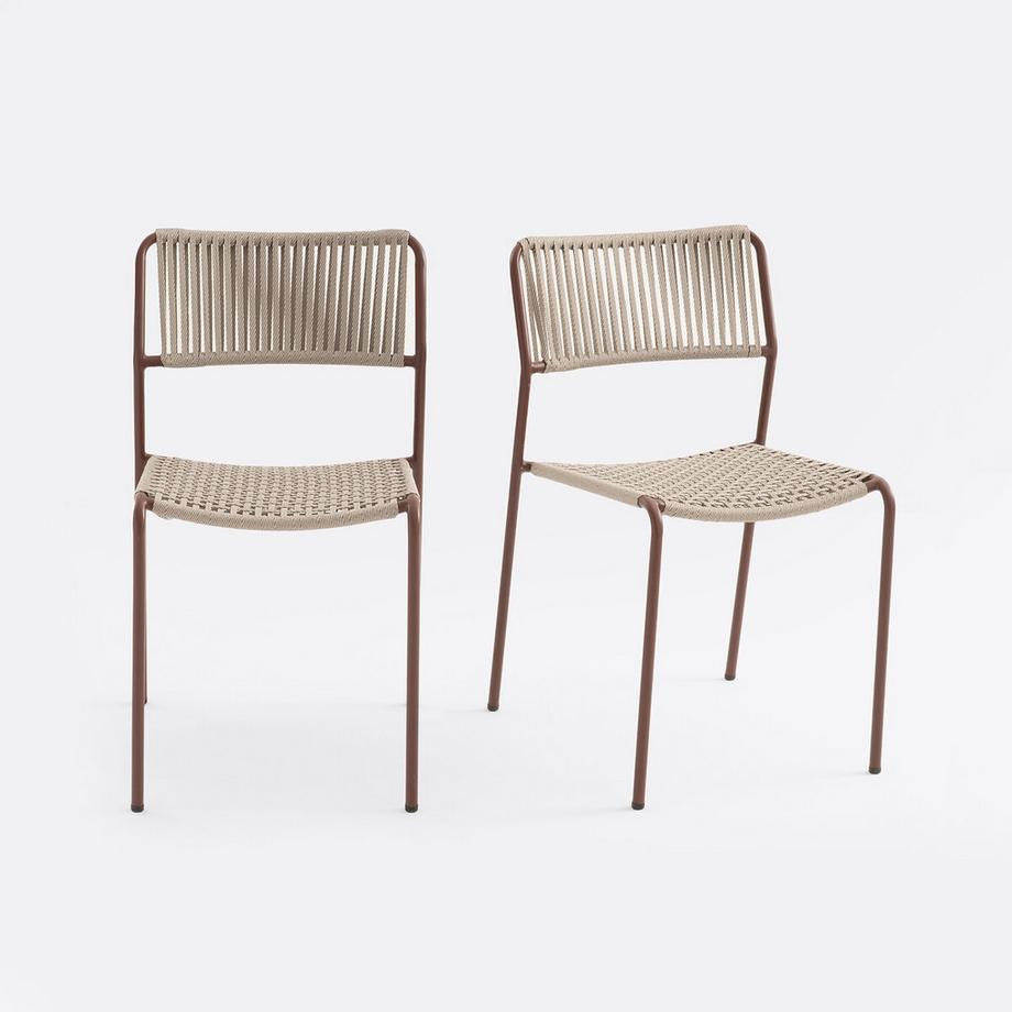 Lot de 2 chaises jardin