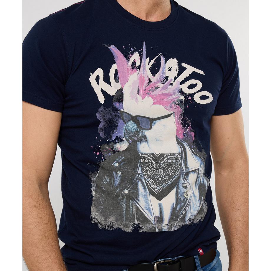 Joe Browns T-Shirt con motivo cacatua e tema musicale  