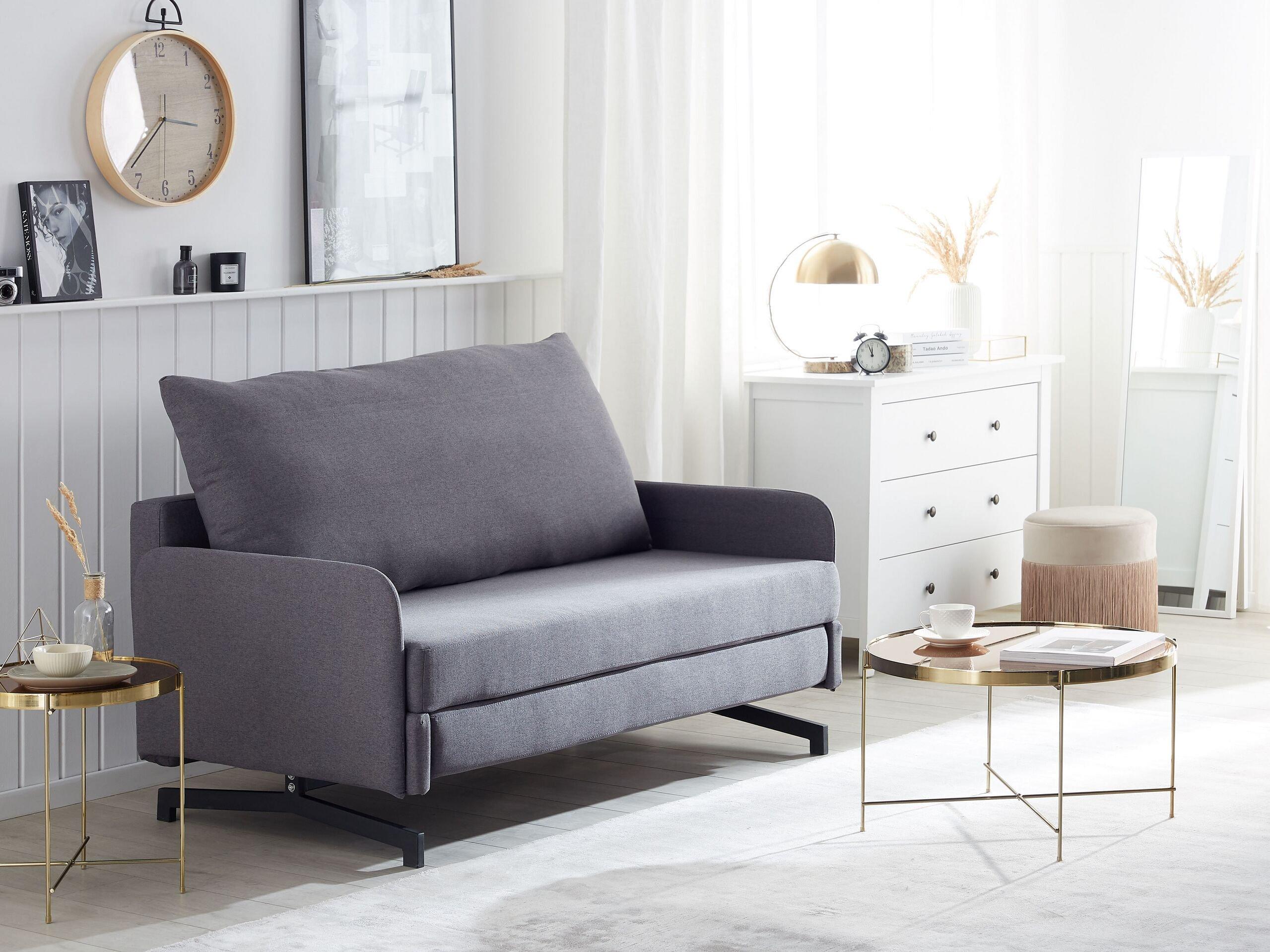 Beliani Schlafsofa aus Polyester Retro BELFAST  